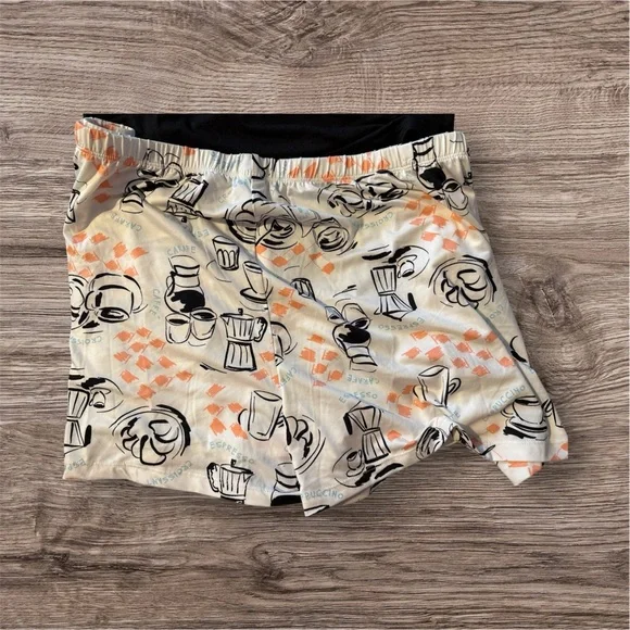 Coffee Lover Club Black and Cream Pajama Set - Picture 3 of 4